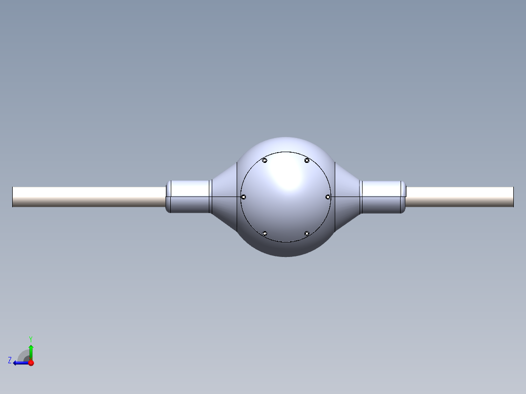 汽车差速器三维设计模型1045997==30右视图