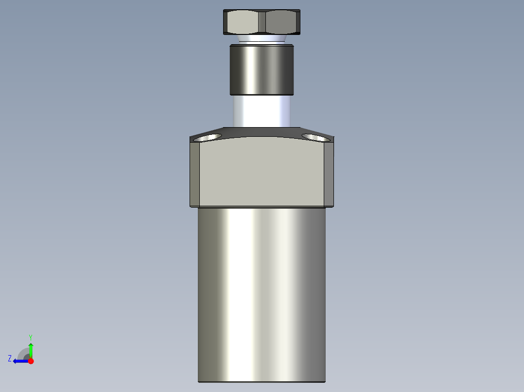 KOSMEKLHS0400-GR-Y30多系列多零件图纸模型右视图