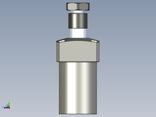 KOSMEKLHS0400-GR-Y30多系列多零件图纸模型右视缩略图