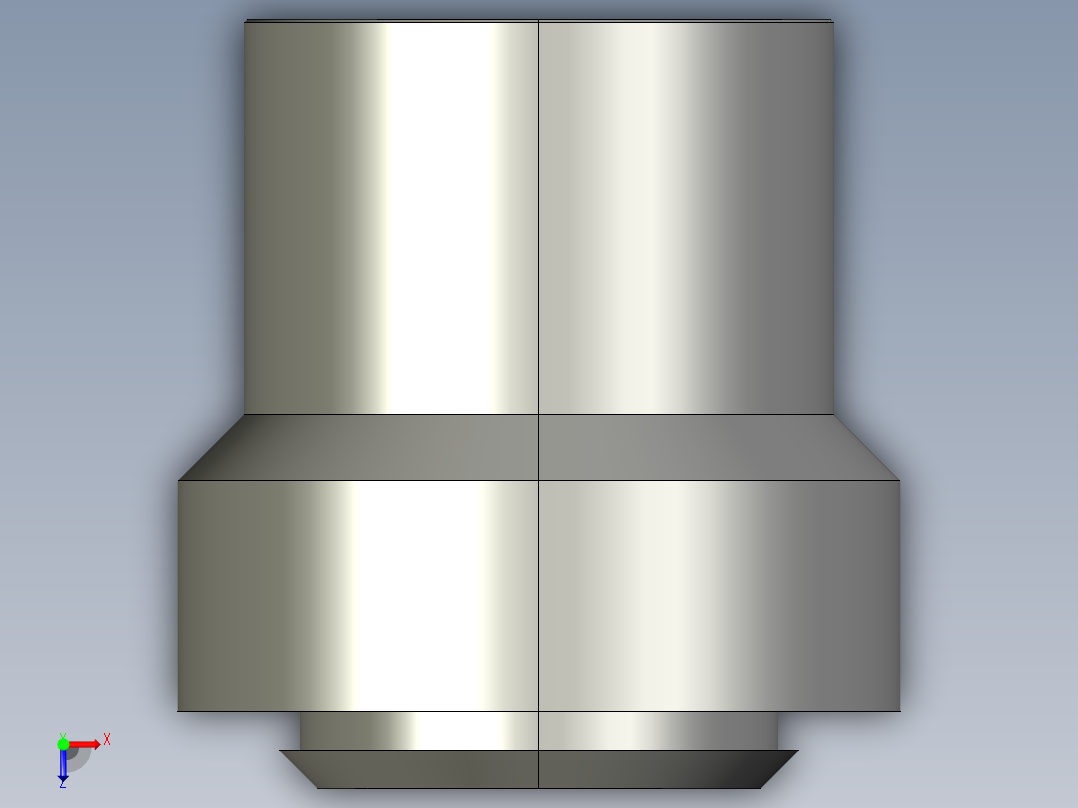 卡套式工业通用硬管接头3_tu-s俯视图