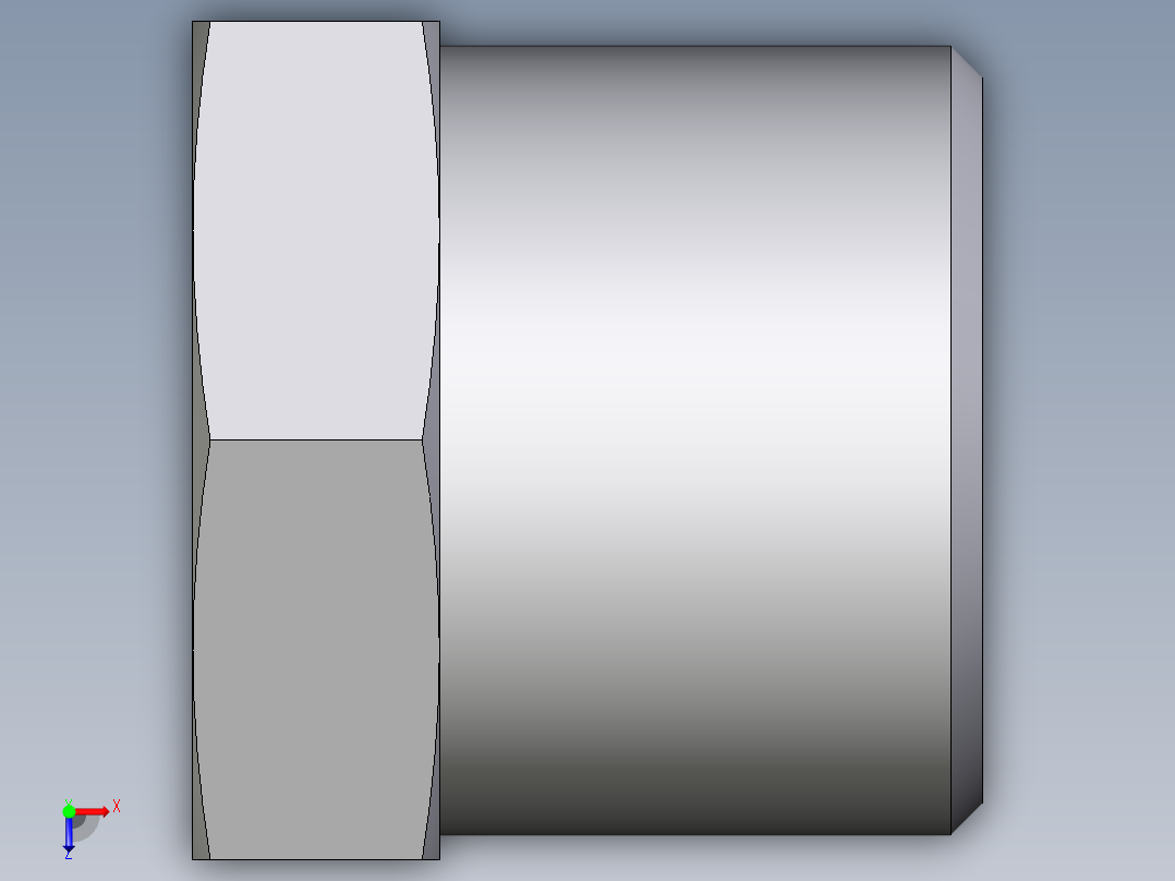 卡套式工业通用硬管接头EO_Blanking_plug_for_tube_ends_ROV10LCFX俯视图