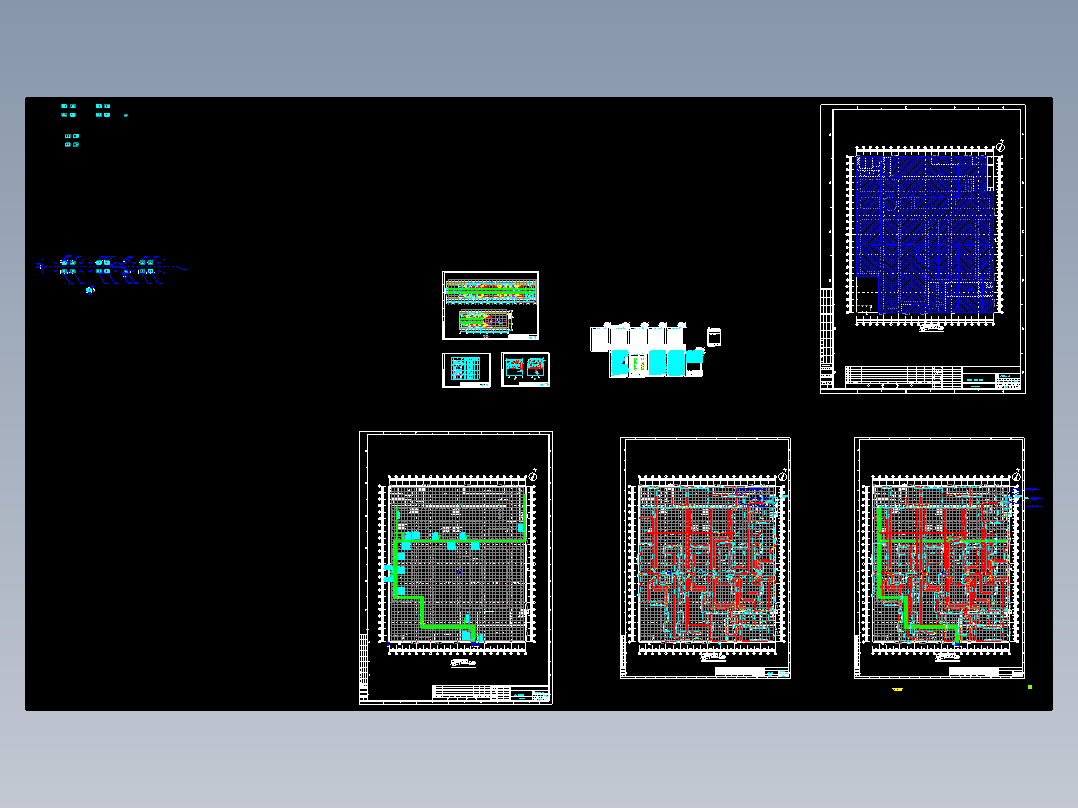 某汽车发动机厂联合厂房空调通风图纸（全套）
