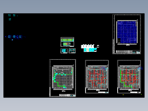 某汽车发动机厂联合厂房空调通风图纸（全套）