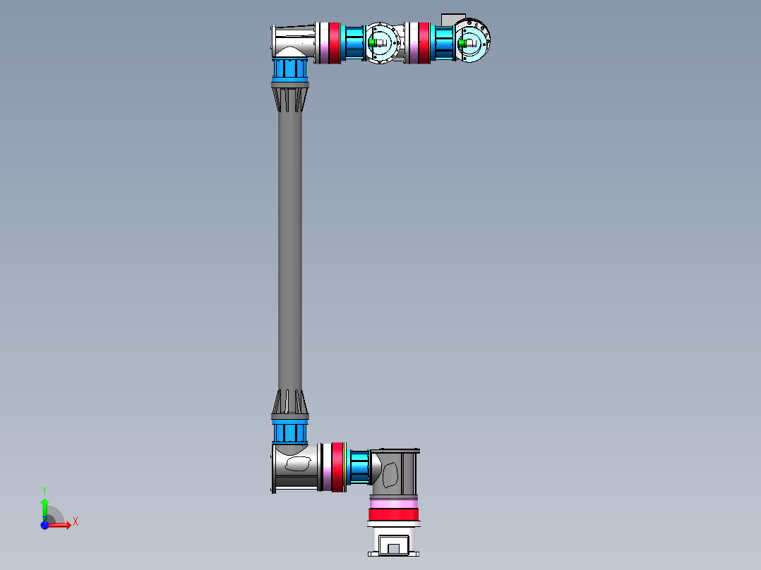 模块化六轴轻型机械臂（三维）1089178==300前视图