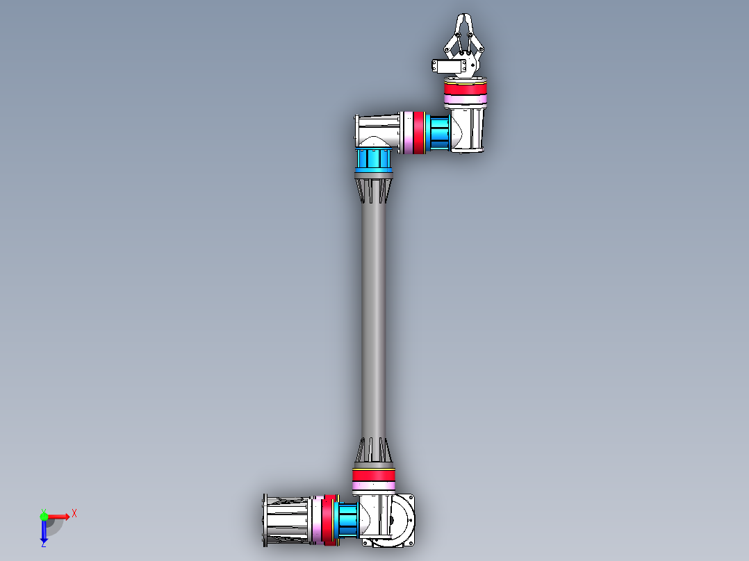 模块化六轴轻型机械臂（三维）1089178==300俯视图