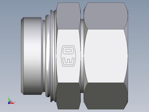 卡套式工业通用硬管接头EO_Swivel_connector_EGEO35LMCF前视缩略图