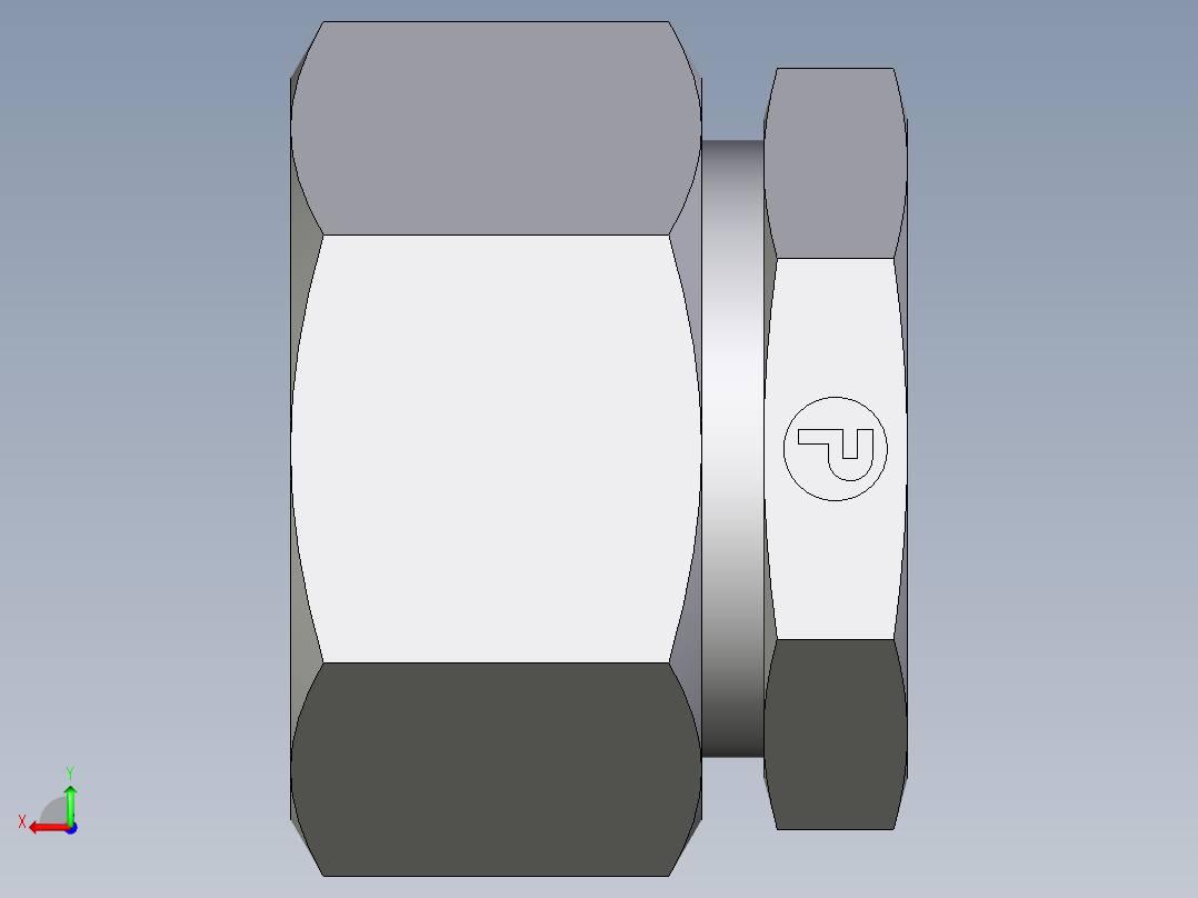 卡套式工业通用硬管接头EO_Blanking_plug_for_tube_ends_ROV22LCF后视图