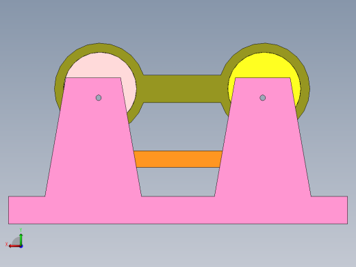 双偏心双平行四杆机构后视缩略图