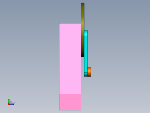 双偏心双平行四杆机构左视缩略图