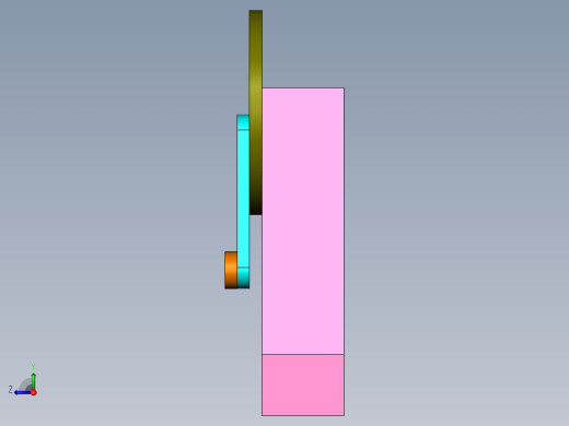 双偏心双平行四杆机构右视缩略图