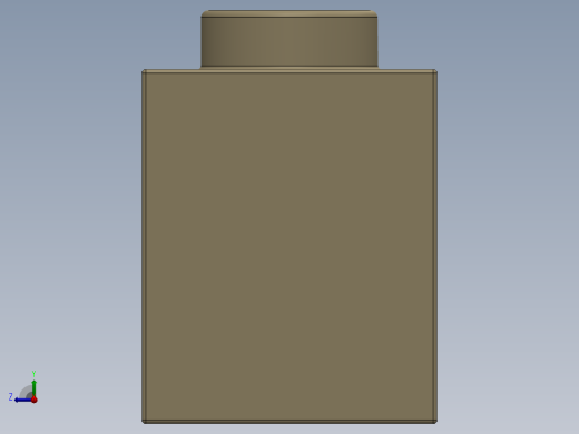 乐高机械组积木（横梁）-4234365 - 3701 Tan - Brick Yellow Technic Brick 1 x 4 with Holes右视缩略图