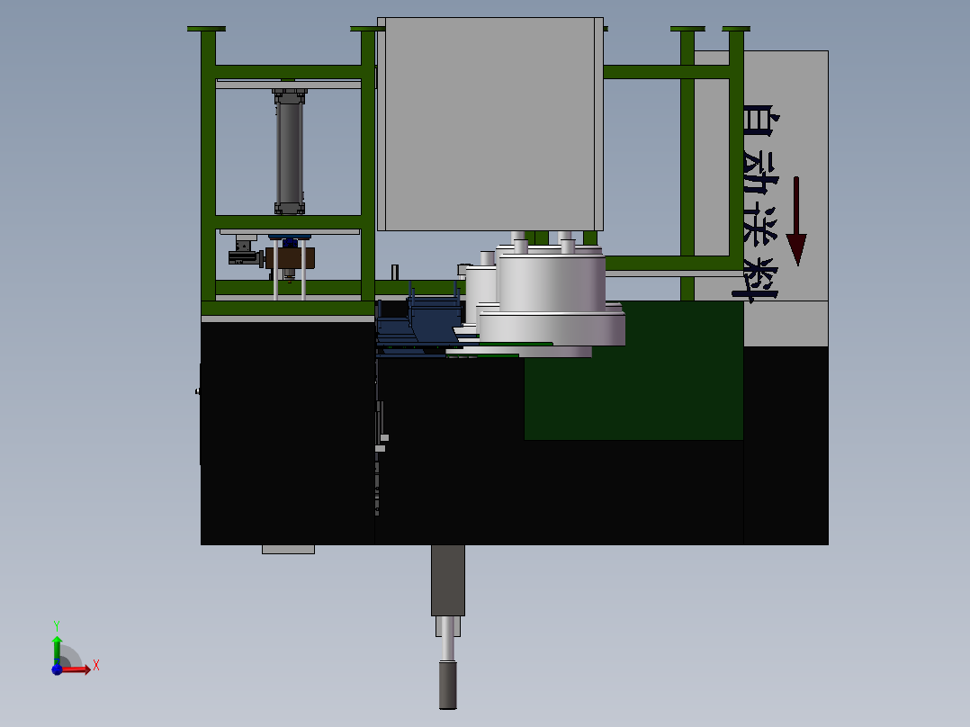 马达组装流水线方案前视图
