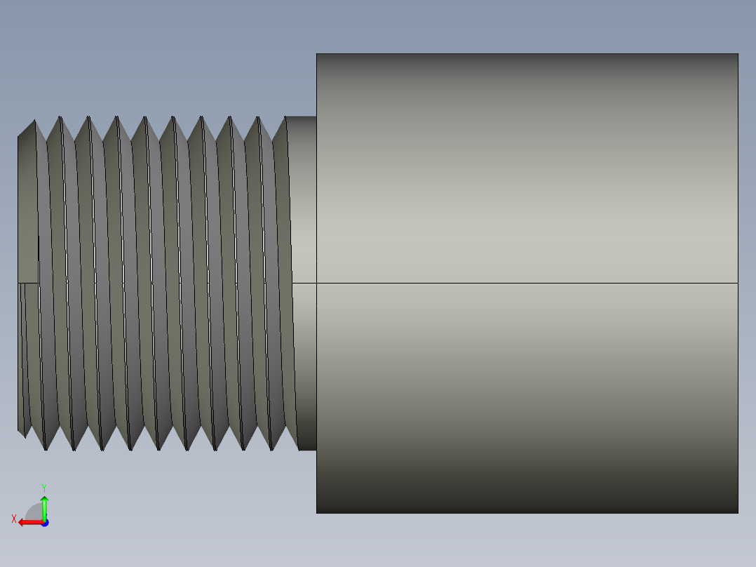 船舶管路系统SeaCor_MaleAdapter_SxMPT_37J136005_0.5in后视图