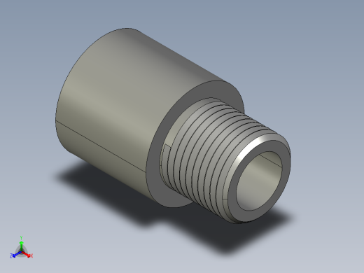 船舶管路系统SeaCor_MaleAdapter_SxMPT_37J136005_0.5in正等轴测缩略图