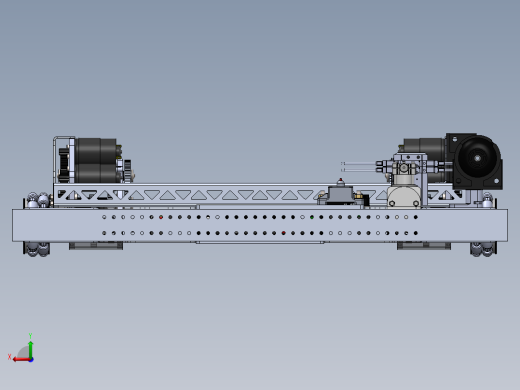 1690 Off-Season全向轮传动底盘3D模型图纸 Solidworks设计后视缩略图