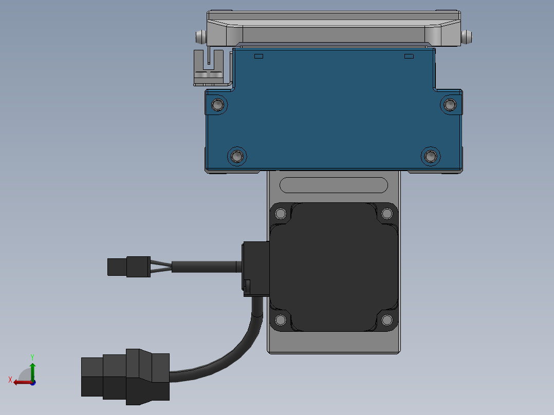 电动滑台模组SDH120下连模组（配台达400W电机）后视图