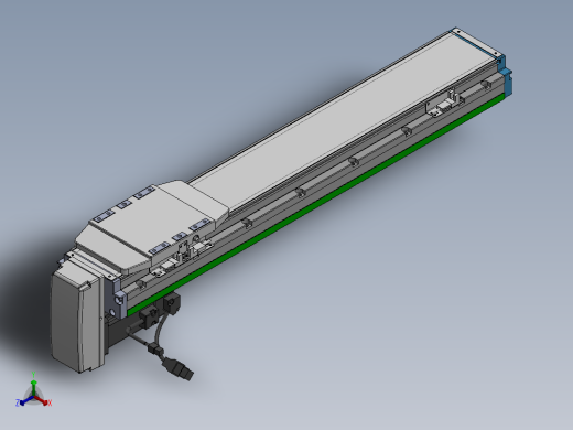 电动滑台模组SDH120下连模组（配台达400W电机）正等轴测缩略图