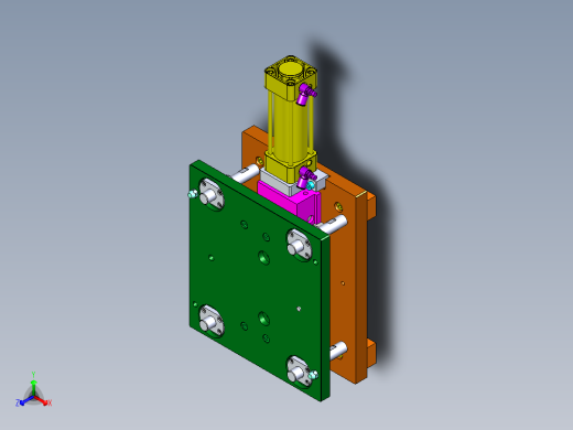 楔块斜块顶升机构