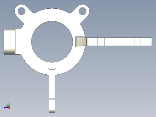轿车转向节设计（附Hyperworks有限元分析模型）右视缩略图