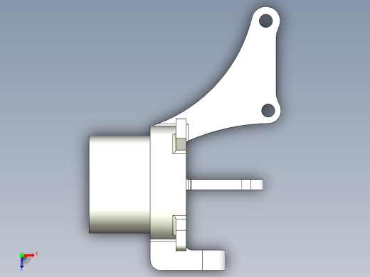 轿车转向节设计（附Hyperworks有限元分析模型）俯视缩略图
