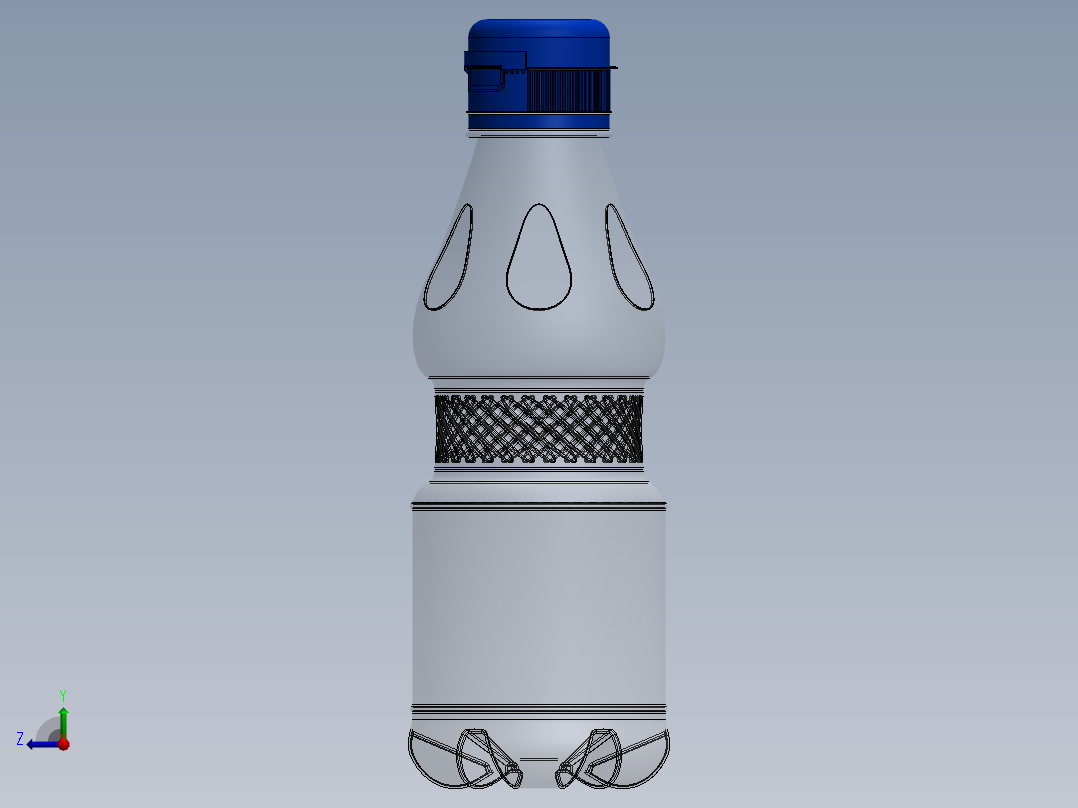 瓶盖、盖子右视图