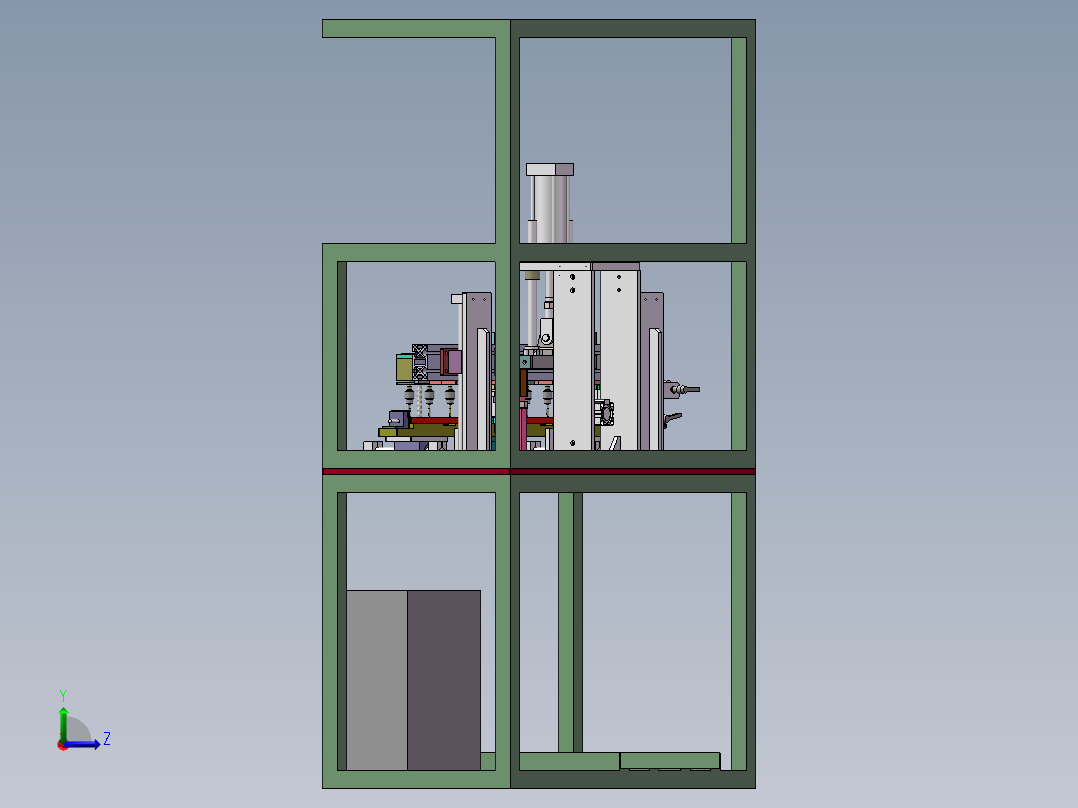 汽车密封条自动打孔裁断一体机sw18可编辑左视图
