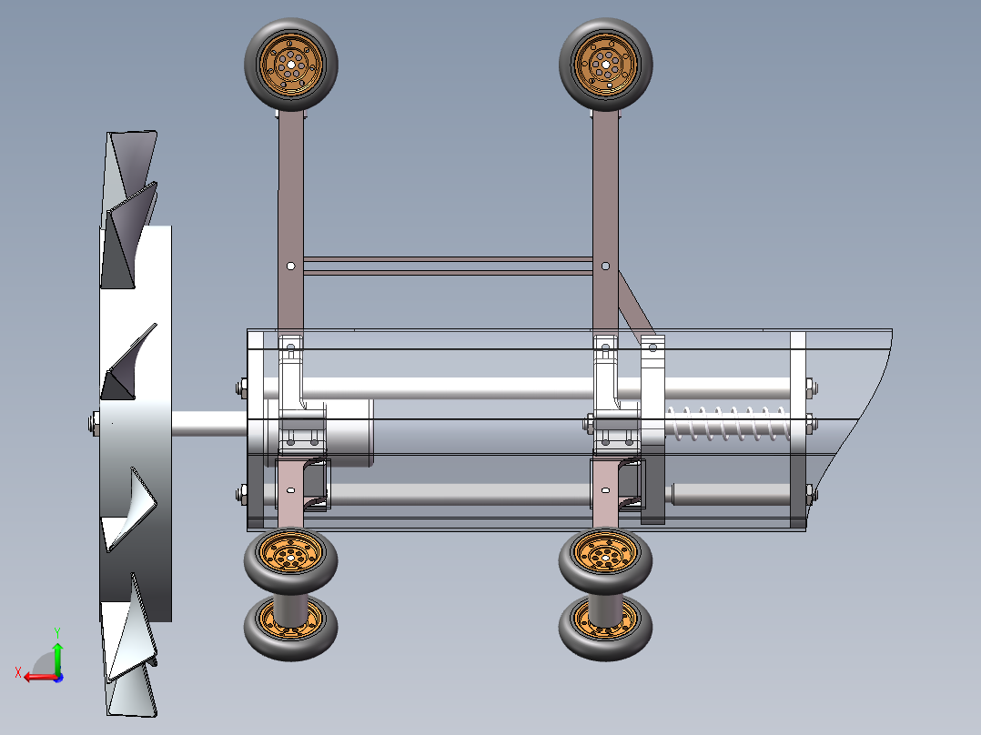 管道清污机器人sw16可编辑后视图