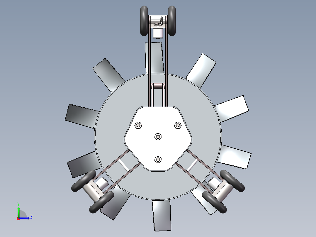 管道清污机器人sw16可编辑左视图