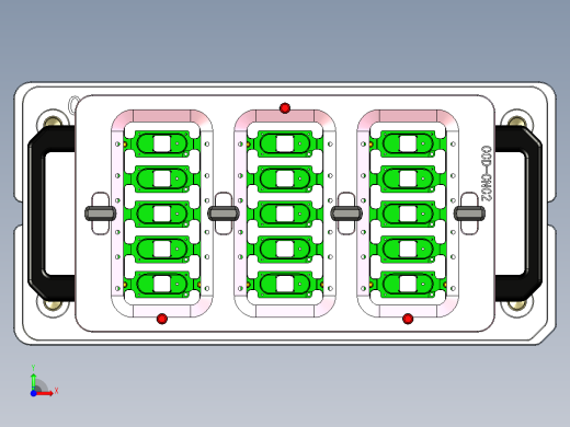 摄像头保持架铣内腔工装模型+CAD前视缩略图