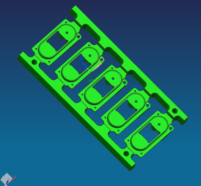 摄像头保持架铣内腔工装模型+CAD