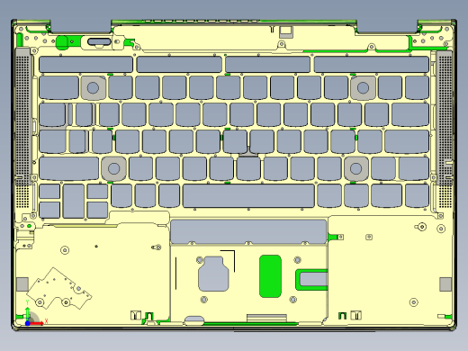 THINKPAD电脑键盘框落料程序模型前视缩略图