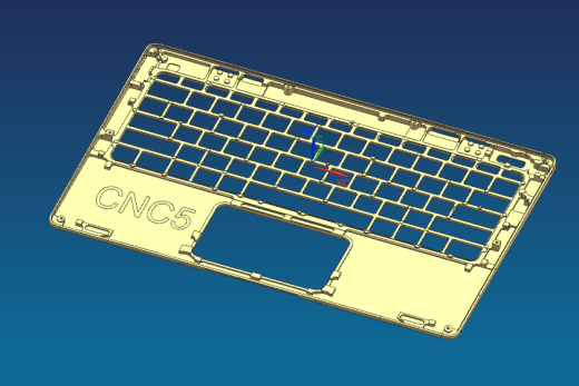 铝制笔记本C壳铣键盘框治具模型缩略图