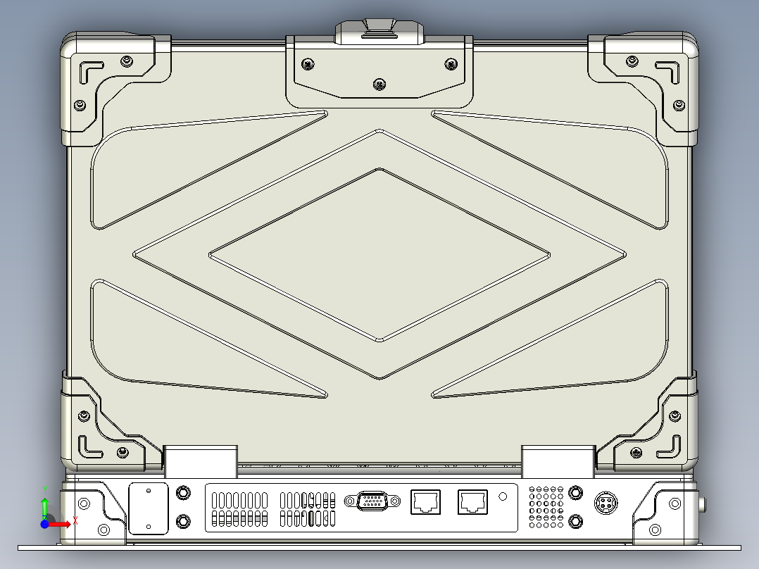 加固笔记本前视图