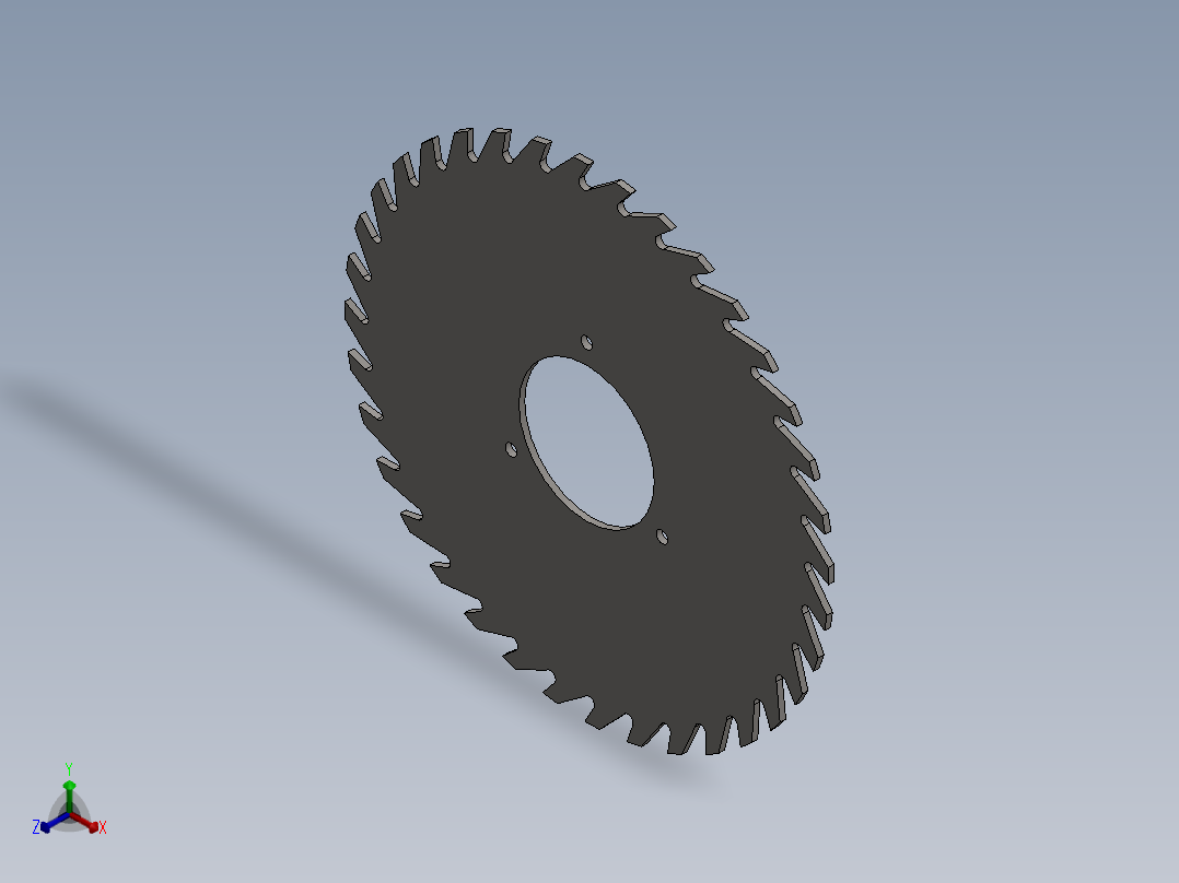 萨拉菲德锯正等轴测图