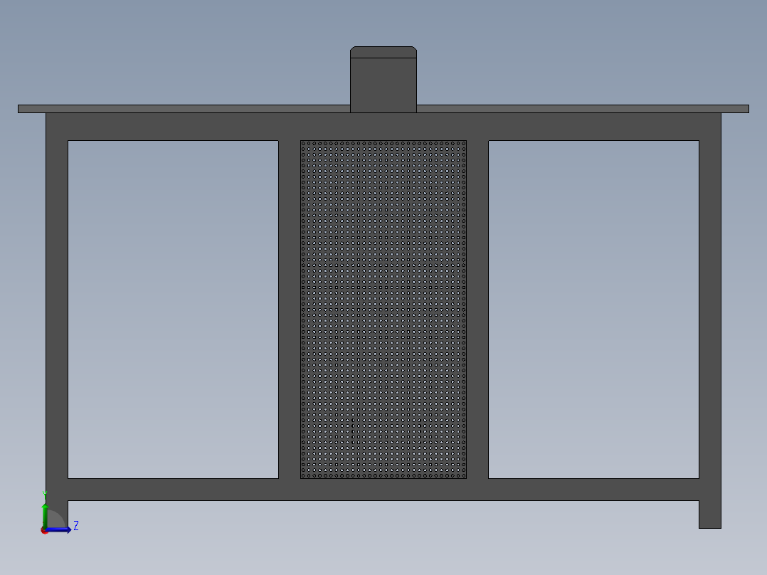 网吧桌子左视图