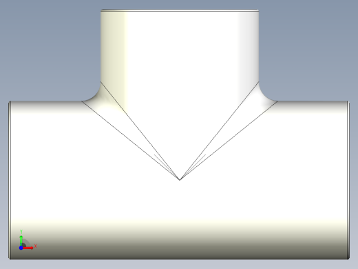 B3004425-1英寸PVC管的三通前视缩略图