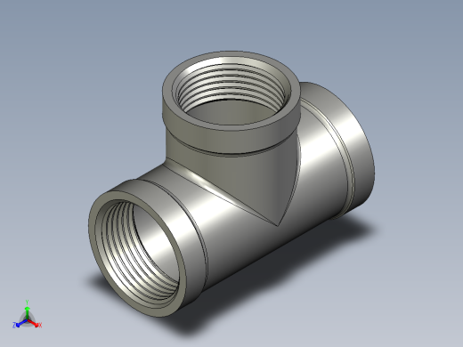 螺纹管三通-等径 DN25