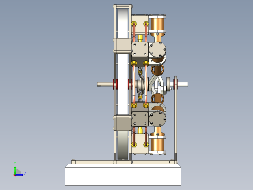 蒸汽机6-cylinder-steam-engine-1832-模型格式为 x_t左视缩略图