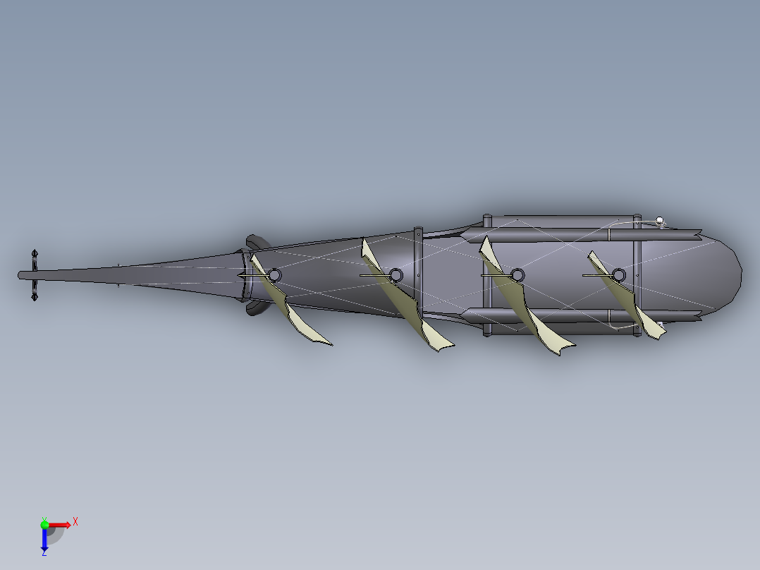 手动帆船俯视图