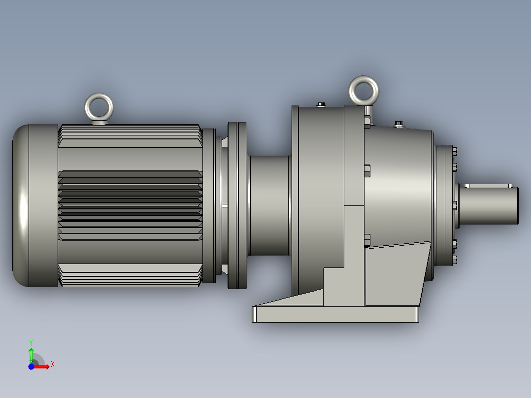 BWD型单级摆线针轮减速机BWD2-17-Y11-4P-M1-1前视图