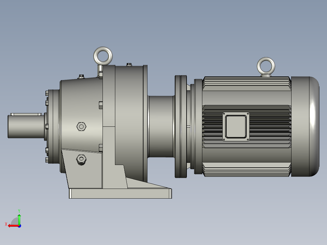 BWD型单级摆线针轮减速机BWD2-17-Y11-4P-M1-1后视图