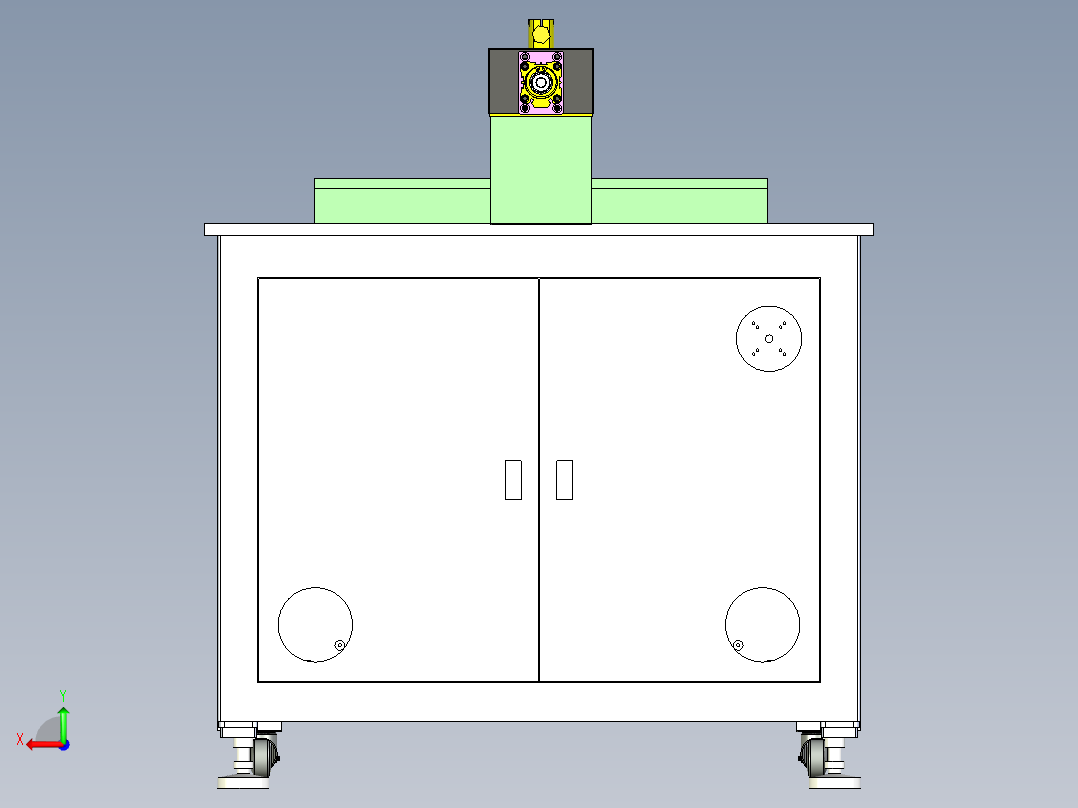 点焊机器人后视图