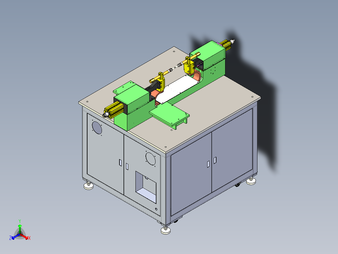 点焊机器人正等轴测图