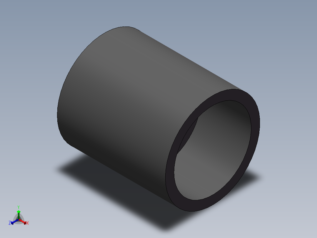 COUPLING__DN32_PN10_UPVC正等轴测图