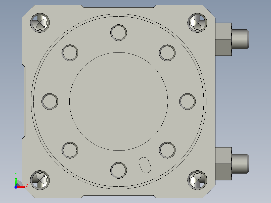 摆动气缸MDSUA20-90S-S79前视图