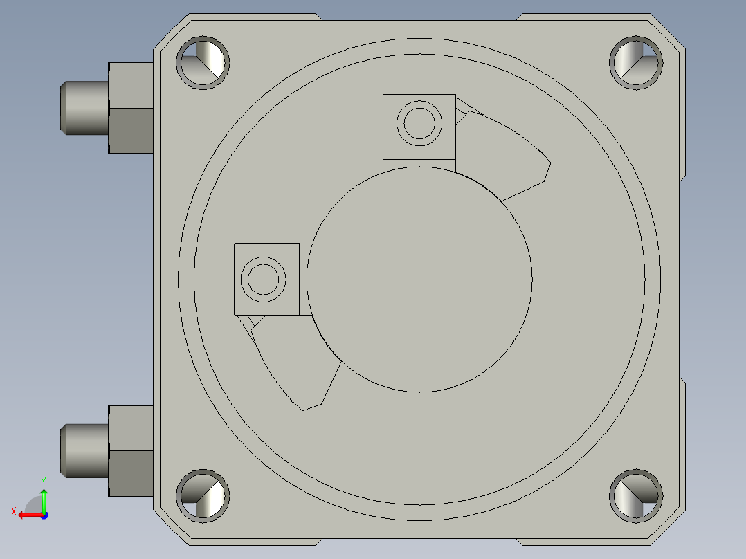 摆动气缸MDSUA20-90S-S79后视图