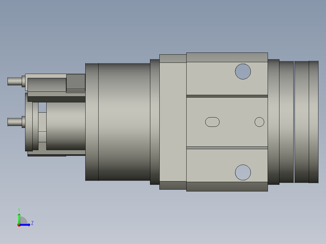摆动气缸MDSUA20-90S-S79左视图