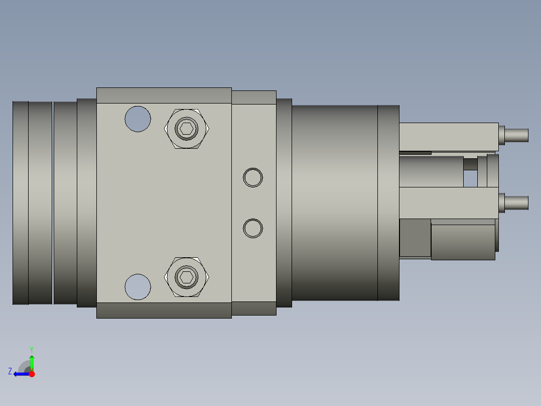 摆动气缸MDSUA20-90S-S79右视图