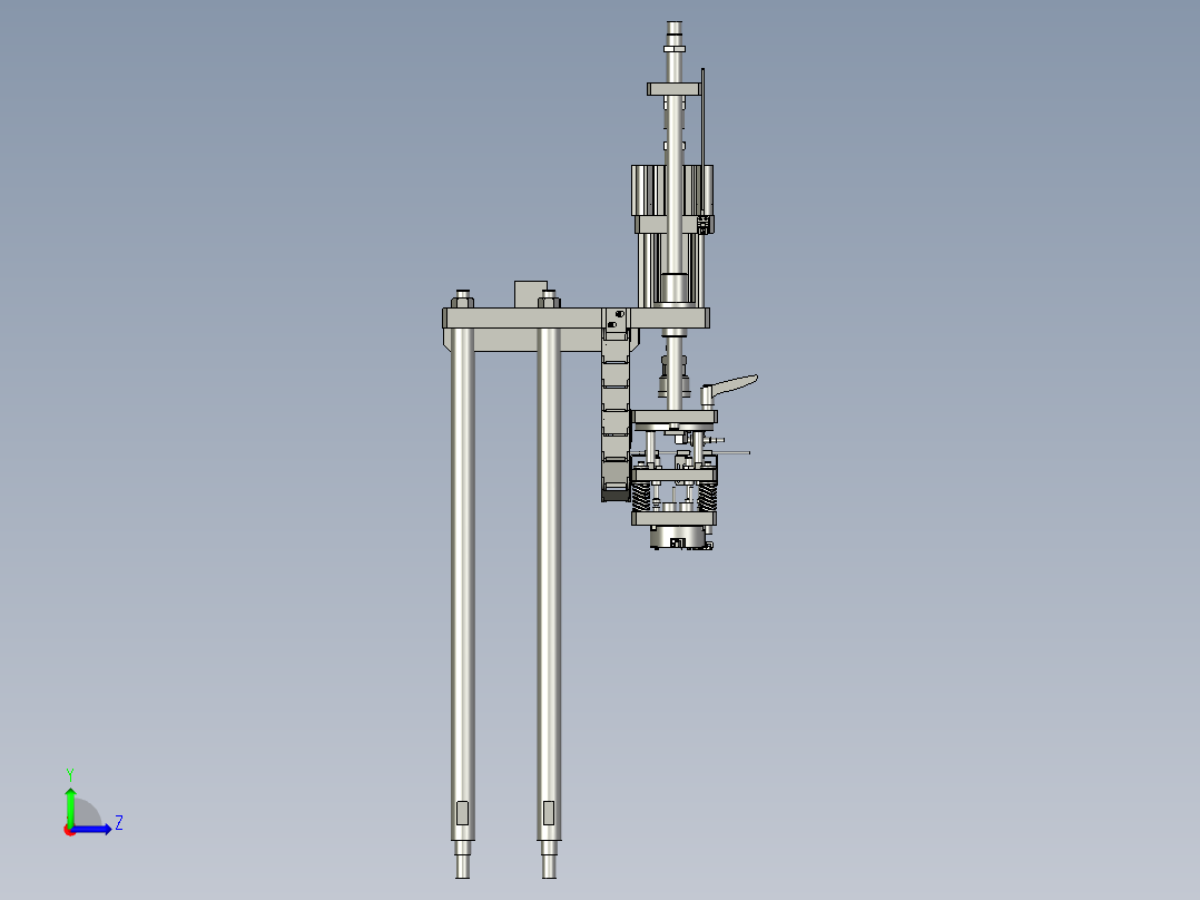 SYSB-NX1832-05机械板铆压组件左视图