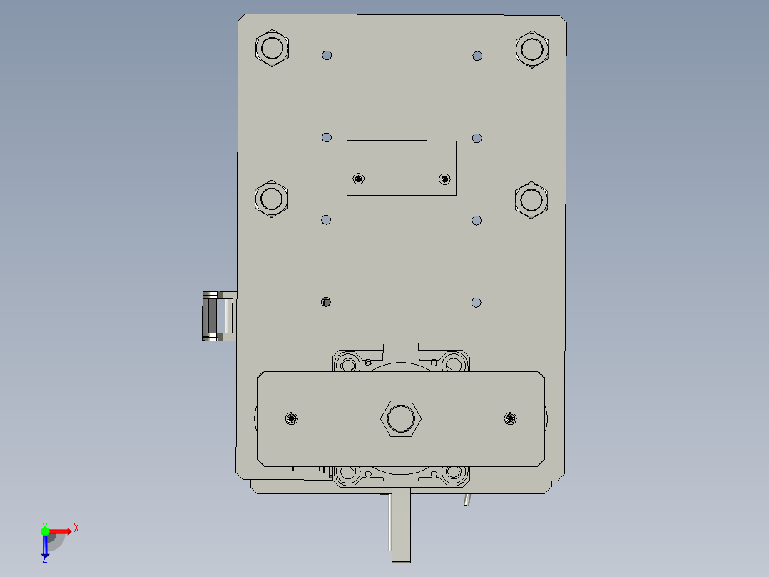 SYSB-NX1832-05机械板铆压组件俯视图